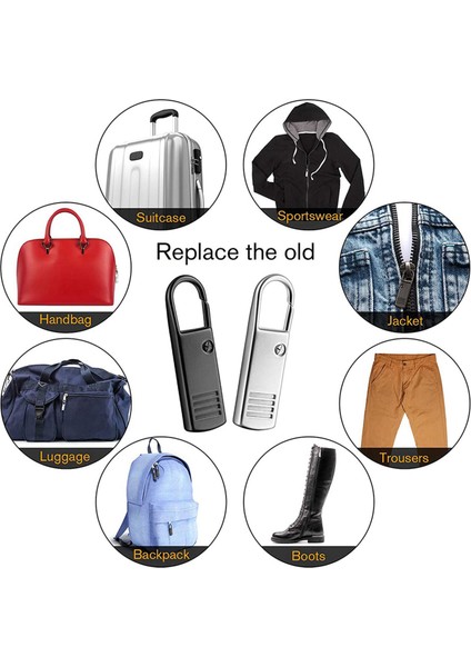 20PCS Fermuar Çekme-Ay Değiştirme Metal Fermuar Çekme Zip Kaydırıcı Genişletici Tutucu Bavullar Için Mend Fixer Sırt Çantaları (Yurt Dışından) modelleri