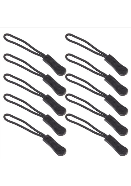 10 Anti-Slip Fermuar Çekme Fermuar Fermuar Uzatma Römorku Pratik ve Geri Paket Ceket Vb - Siyah (Yurt Dışından) fiyatları