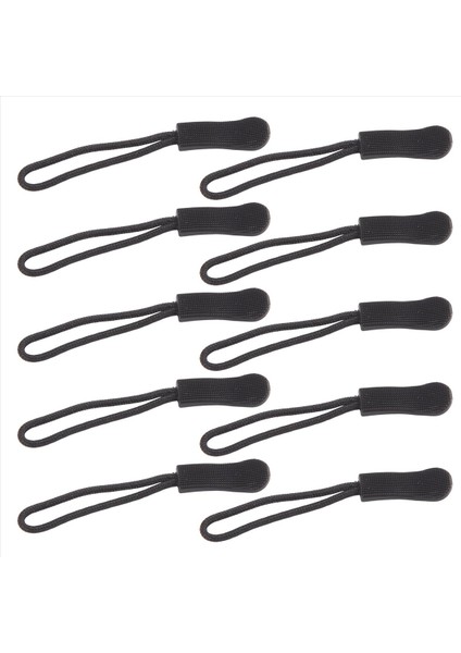 10 Anti-Slip Fermuar Çekme Fermuar Fermuar Uzatma Römorku Pratik ve Geri Paket Ceket Vb - Siyah (Yurt Dışından) modelleri