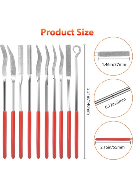 20 Elmas Iğne Dosyası Seti Mini Elmas Dosya Takı El Dosyaları Diş Dosya Aracı Seti (Yurt Dışından) modelleri