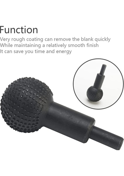 Aşırı Küre Rotary Burr Rotary Taşlama Başlığı Burr Karbür Boya Roter Bozunma Ahşap Oyma Kafası (40MM) (Yurt Dışından) modelleri