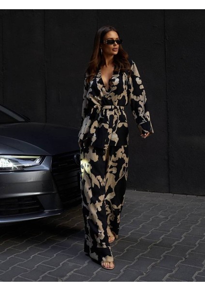 Desenli Saten Ikili Takım – Lüks Duruşun En Feminen Hali ✨ fiyatları