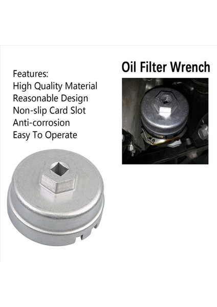 2x Yağ Filtresi Anahtarı Yağ Filtre Kapağı Aracı 14 Toyota Lexus Prius Scion CT200H Için Flüt 1 8l 4 Silindir Motoru (Yurt Dışından) modelleri