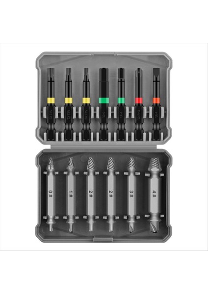 13PCS Kırık Tel Ekran Çok Fonksiyonlu Vida Ekstraktörü Kırık Tel Kelime Erik Altıgen Tornavida Kafası Alın (Yurt Dışından)