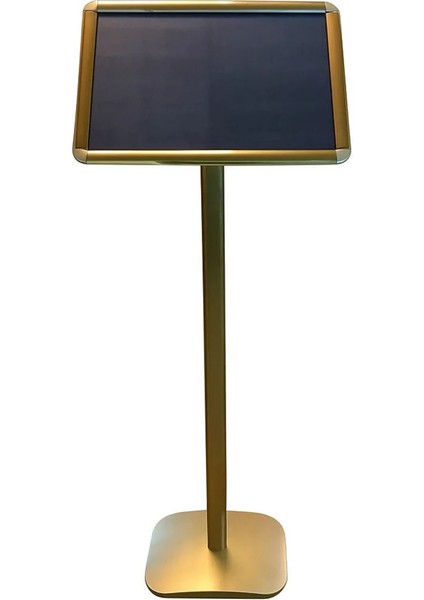 A3 Sarı Renk Ayaklı Alüminyum Rondo Yönlendirme Menü Panosu Yönlendirme 30X42X110CM