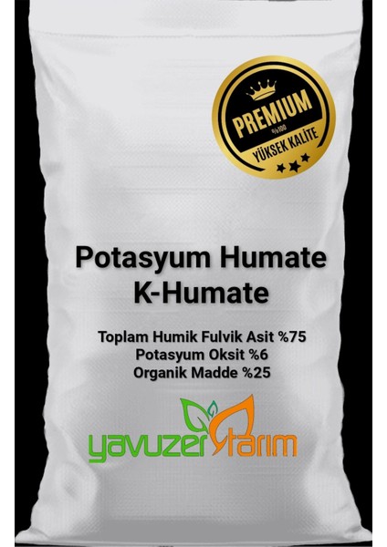 Potasyum Humat, K-Humate, Bitki Kök Yapıcı, Organik Toprak Gübresi 500 gr
