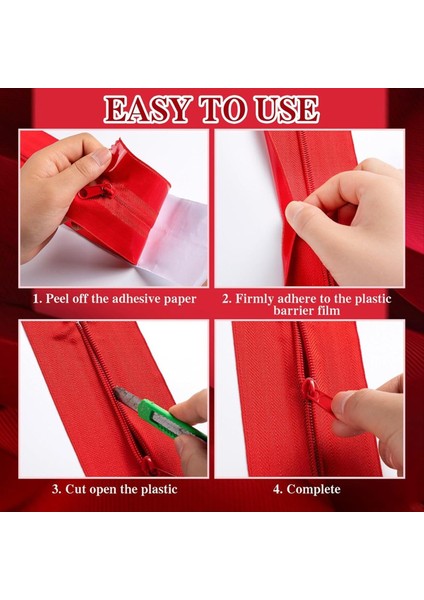 6 Adet Toz Bariyeri Için Fermuar Kendi Kendine Yapışkan Anlık Kapı Fermuar Koruyucusu Fermuarlı Sera Toz Bariyer Çadır (Yurt Dışından) fiyatları