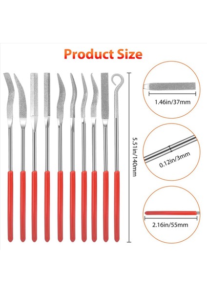 40 Elmas Iğne Dosyaları Paketi Mini Elmas Dosya Takı El Dosyaları Diş Dosyası Araç Seti (Yurt Dışından) fiyatları