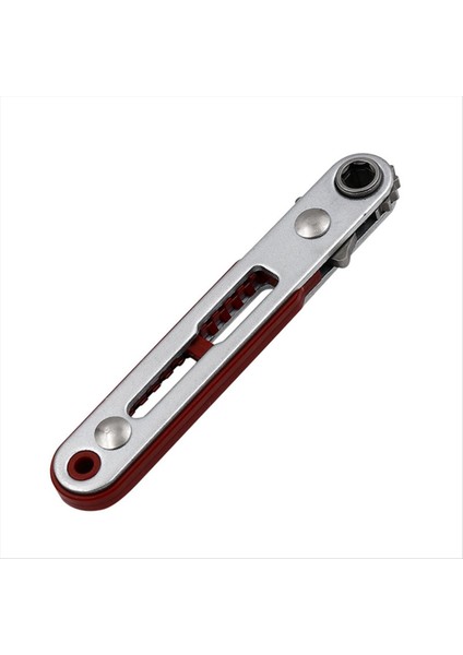 Mini Cırcır Anahtarı 1/4 Inç Sürücü Soketi Altıgen Tornavida Biti Çift Kafa Cırcır Anahtarı Iki Bit Başlık Düz (Yurt Dışından)