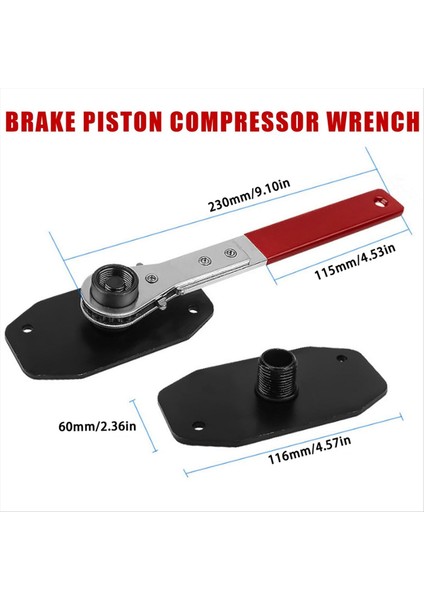 4 Caliper Askeli ile 360 Derece Fren Kaliper Pres Aracı -Diskli Fren Caliper Sıkıştırma Aracı Çırpma Piston Serpme (Yurt Dışından) fiyatları