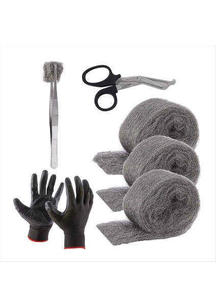 Çelik Yün Fareleri Prova Deliği ve Dolgu 3 Paket X10 Ft&#39 De 3 3 Çelik Yün Micecontrol Diy Kit Dolgu Aracı (Yurt Dışından)