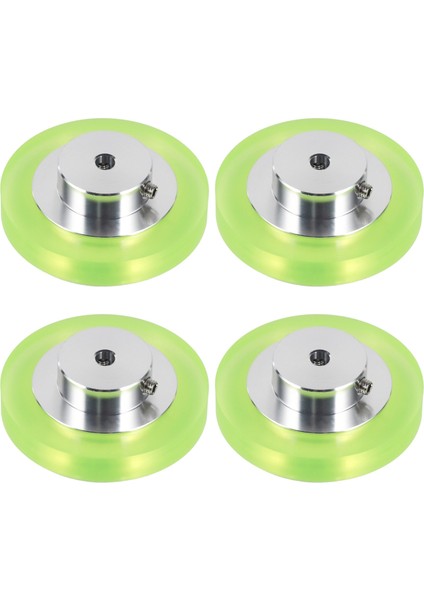 4x 200MM Alüminyum Poliüretan Endüstriyel Kodlayıcı Tekerlek Ölçüm Tekerle (Yurt Dışından)
