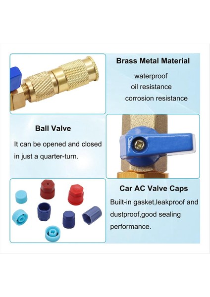 R134A Valf Çekirdeği Hızlı Çıkartma Kurucu Araç Kiti - Yüksek Düşük Basınçlı Araç A/c Valf Çekirdek Çıkarma Aracı Valf Kök Çekirdekleri (Yurt Dışından) fırsatları