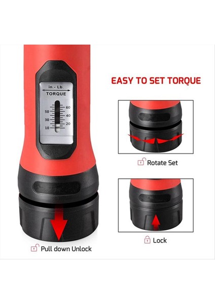 Doğru Tork Anahtarı Tornavida 1/4 Inç Ergonomik Kavrama Ayarlanabilir Aralık 10 65IN Lb (80) Bisiklet Onarım Aletleri (Yurt Dışından) indirimleri