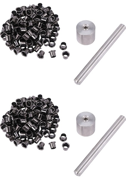 2set ARAÇLARI+200 Pcs Rıvets Gümüş Pirinç Çivilerle Tırnak Montaj Araçları (Yurt Dışından)