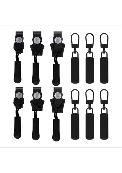 Fermuar Onarım Yedek Kiti 12 Adet Evrensel Anında Fermuar Sabitleme Slayt Diş Vidası Kafaları 3 Farklı Boyutlar (Yurt Dışından)