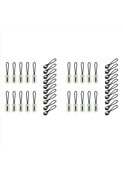 40 Pcs Kendinden Parlak Fermuar Çeker Fermuar Çektirme Kafası Karanlıkta Parıldayan Açık Hava Dağcılık Kampı Için Kayıp (Yurt Dışından)