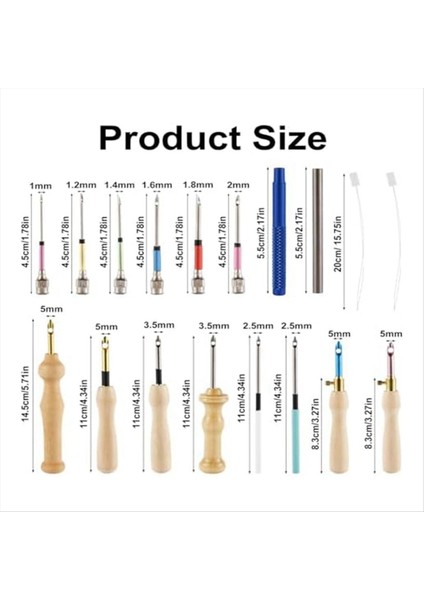 Yumruk Iğne Kiti Ayarlanabilir Ahşap Yumruk Iğne Seti Yumruk Yumruk Iğne Starter Kiti Çocuklar Için Yetişkinler Yeni Başlayanlar (Yurt Dışından) modelleri