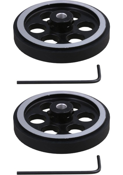 2pcs 200X6MM Endüstriyel Alüminyum Kauçuk Ölçüm Döner Enkoder Ölçer Tekerlek (Yurt Dışından)