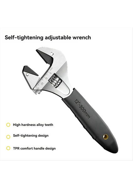 Ratchet Ayarlanabilir Anahtar Kendi Kendine Sıkıcı Ayarlanabilir Anahtar Çok Fonksiyonlu Büyük Açılış Banyo Anahtarı 8 Inç (Yurt Dışından) fiyatları