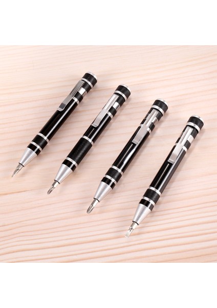 4 Adet Kalem Tornavida Kullanışlı Alet Bir Manyetik Cep Tornavida Çok Fonksiyonlu Mini Gadgets Onarım Aletleri (Siyah) (Yurt Dışından) indirimleri