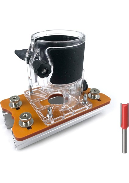 Ahşap Işleme 2 Arada 1 Yuva Braketi Görünmez Bağlantı Edebiyatları Mobilya Gizli Konnektör ve Toka Için Slot Kılavuz Tabanı (Yurt Dışından)