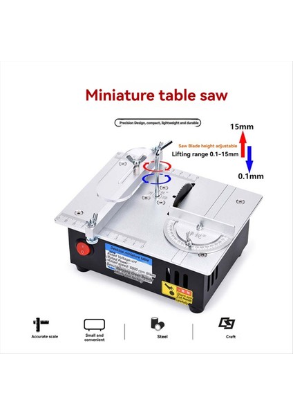 Mini Masa Testere Ahşap Işleme Elektrik Tezgahı Dıy Model El Sanatları Kesme Aracı 96W Elektrikli Masaüstü Testereleri Ab Fiş (Yurt Dışından) modelleri