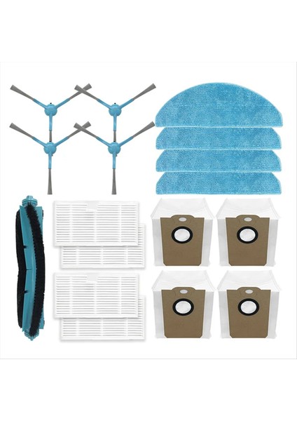 Liectroux Için G7 Aeno RC4S Evrim Airo Vakum Süpürücü Ana Yan Fırça Hepa Filtre Mop Bez Tuz Torbası Yedek Parçalar (Yurt Dışından)