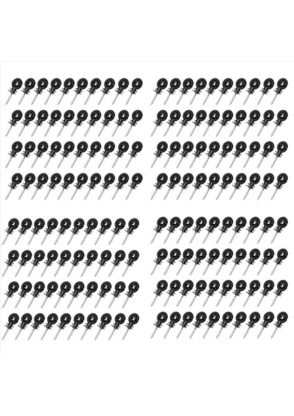 160PCS Elektrikli Çit Izolatörleri Vida Elektrikli Çit Halkası Izolatör Bant Vidalı Ahşap Post Izolatörler Vidası Vida (Yurt Dışından)