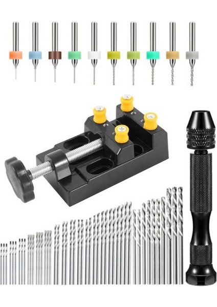 El Matkap Bitleri Set Mini Twist Matkap Bitleri Reçine Plastik Ahşap Anahtarlık Için Pin Araçları Set Araçları (Yurt Dışından)