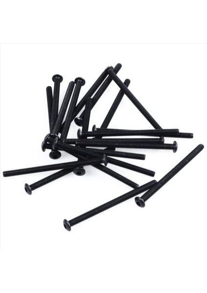 M3 x 45MM Alaşımlı Çelik Altı Soket Düğmesi Kafa Siyah 60 Pcs (Yurt Dışından) modelleri