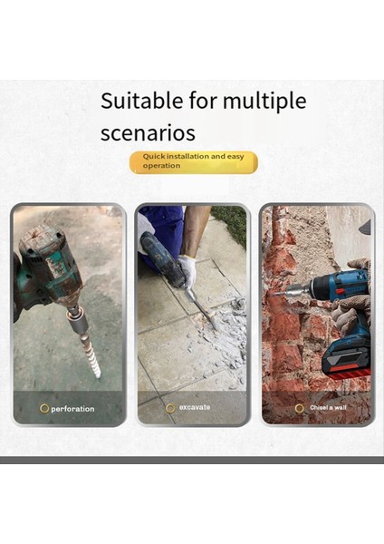 Darbe Anahtarını Elektrikli Çekiçe Dönüştürmek Için Adaptör 1/2 Dönüşüm Kafası Bağlama Çubuğu Yuvarlak Arayüzü Dönüştürür (Yurt Dışından) fırsatları