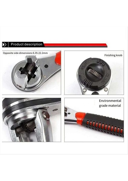 Evrensel Ayarlanabilir Mandal Anahtarı Kayma Önleyici Saplı 6-22MM Vida Ayarlanabilir Soket Anahtarı Için Uygundur (Yurt Dışından) indirimleri