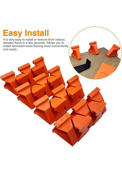 20PCS Döşeme Ara Parçaları Laminat Ahşap Döşeme Aletleri /vinil Tahta ile Uyumlu Parke Yüzen Zemin Kurulumu Vb (Yurt Dışından) fırsatları