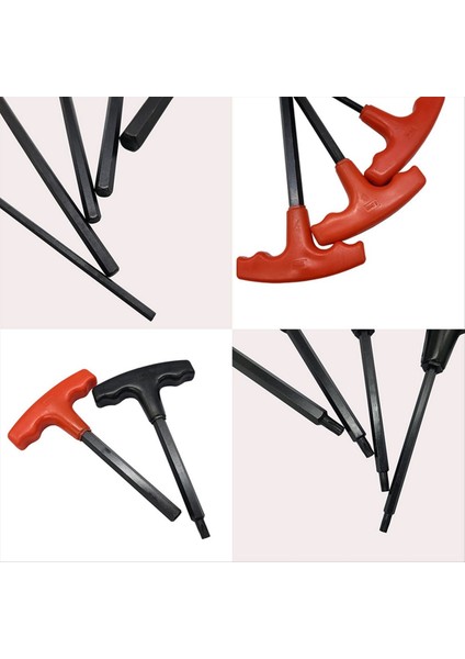 Düz Kafalı T-Şekilli Kırmızı Saplı 10 Adet Altıgen Anahtar Seti H2-H10 Anahtar Karartılmış Demir Çerçeve (Yurt Dışından) fırsatları