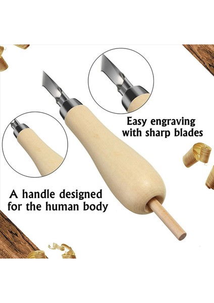 Lino Blok Kesme Kauçuk Damga Oyma Araçları 15 Bıçak Ahşap Tutucu Yazdırma Oyma Araçları Seti (Yurt Dışından) fiyatları