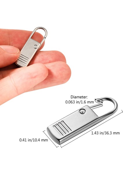 10PCS Fermuarlı Çekme-Örme Değiştirme Metal Fermuar Çekme Fermuarlı Genişletme Kolu Bavullar Için Tamirci Tamirci Sırt Çantaları (Yurt Dışından) fiyatları