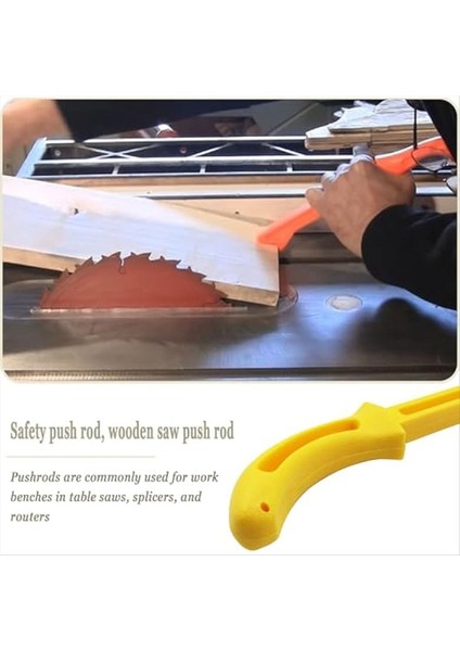 Masa Testereleri Yönlendirici Tabloları Şekillendiriciler ve Atımcılarda Stok Itmek Için Güvenlik Ahşap Işleme Itme Çubuğu (2 Adet) (Yurt Dışından) fırsatları