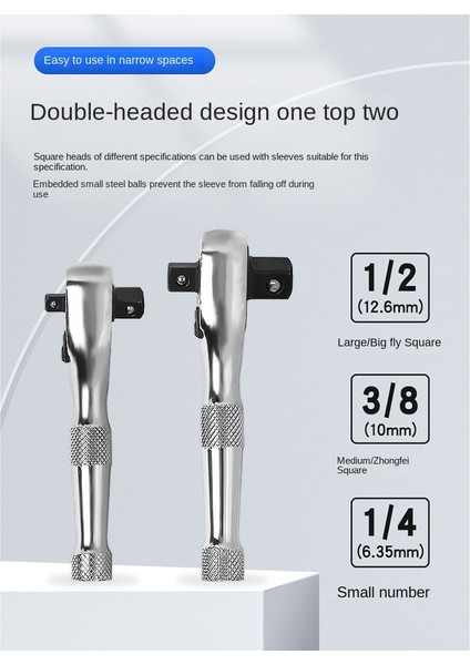 72 Diş Çırpma Soketi Anahtarı Mini 3/8inch 1/2inch Çift Uçlu Tork Anahtarı Spanner Çubuk Tornavida Bit Aracı (Yurt Dışından) fırsatları