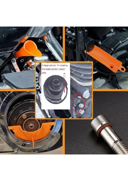 Harley Aracı Için Yağ Değişimi Kiti Yağ Filtresi Anahtarı Yağ Hunileri Seti Motosiklet Birincil Kasa Petrol Hunisi 50 Pcs O-Rıng (Yurt Dışından) fiyatları