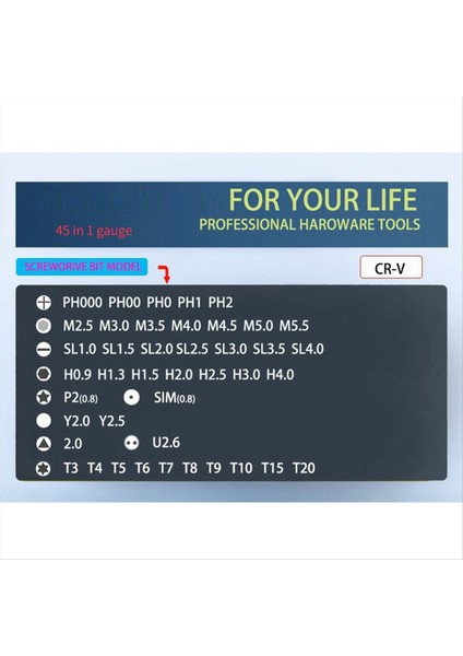 Çok Fonksiyonlu Kombinasyon Tornavida 45 Parçalı Set Bilgisayar Cep Telefonu Sökme Ev Kombinasyon Araç Seti (Yurt Dışından) fırsatları