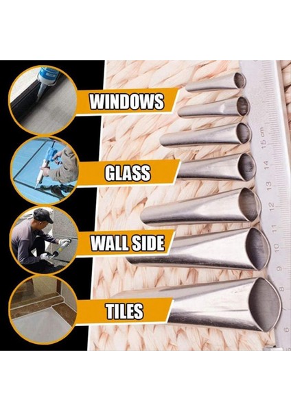 22PCS Set Güzel Dikiş Nozumu Mutfak ve Banyo Penceresinin Su Eklemi Için Paslanmaz Çelik Sızdırmazlık Maddesi ile Kaplanmıştır (Yurt Dışından) indirimleri