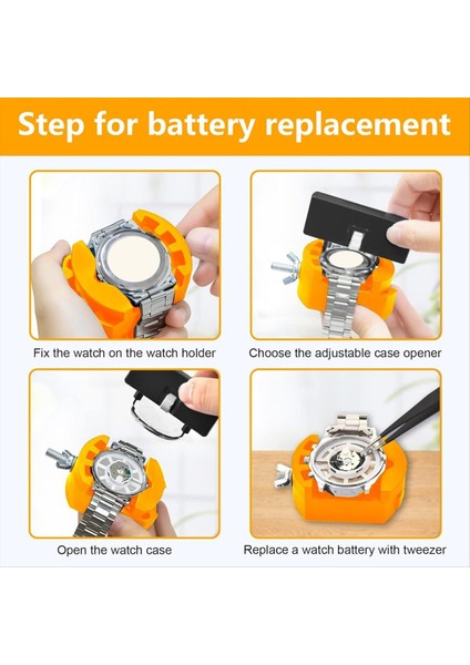Kılıf Açma Aracı Izleyin Geri Çıkarma ve Ayarlanabilir Kasa Açıcı ile Bakım Için Pil Değiştirme Aracı Kitini Izleyin (Yurt Dışından) fırsatları