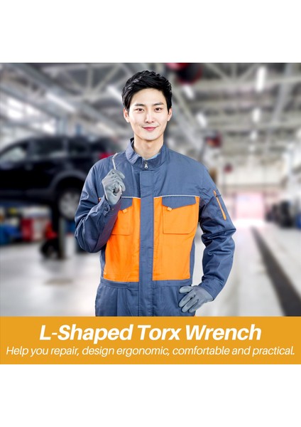 Uzun Kol Kurcalama Geçirmez Torx Yıldızı Anahtar Anahtarı Gümüş T25 100MM (Yurt Dışından) indirimleri