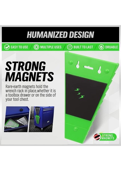 2 Pack Manyetik Ankser Organizer Anahtar Raf Alet Tepsileri Garaj Anahtarları Tepsisi Somunca Depolama Araçları (Yurt Dışından) fiyatları