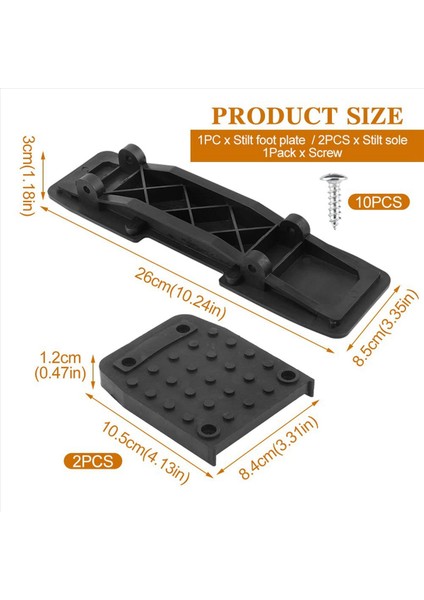 2x Stilt Roles Değiştirme Kitleri Dikişli Tabanlar Alçıpan Için Alig Slip Pedler Slip Olmayan Tiltler Vidalı Ayak Pedleri (Yurt Dışından) fırsatları