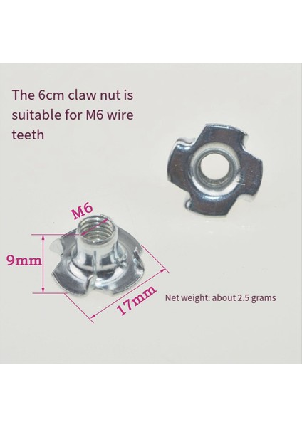 6 cm Mobilya Vidalı Ayak Pedleri Masa Ayak Pedleri Ayarlanabilir 6-10 cm Pençe Somunları (Yurt Dışından) fiyatları