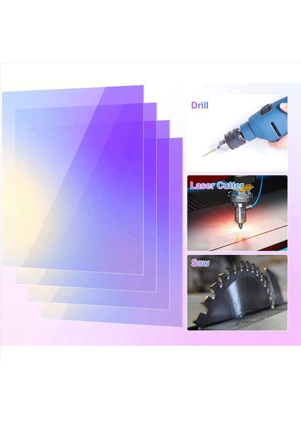 Akrilik Renkli Yarı Saydam Akrilik Yanardöner Radyant Tabaka Lazer Kesme Akrilik Kartı 8 x 12 Inç (6 Paket 2 6mm Kalınlığında) (Yurt Dışından) indirimleri
