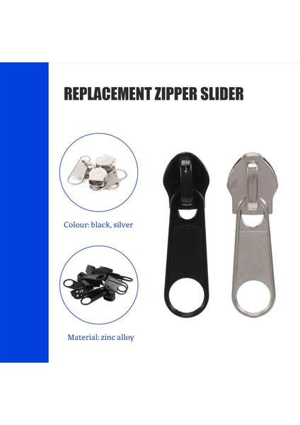 194 Pcs Fermuar Onarım Kiti Yedek Zip Kaydırıcısı Fermuar 2 Mini Pense ile Giysi Çanta Ceketler Çadırlar Için (Yurt Dışından) indirimleri