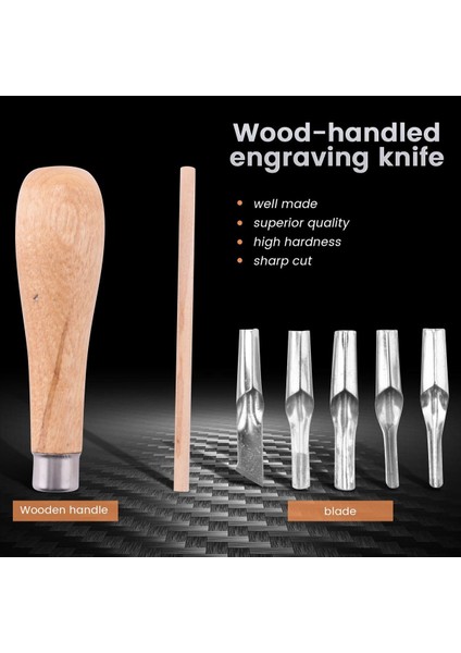 Lino Blok Kesme Kauçuk Damga Oyma Aletleri 5 Bıçak Ahşap Tutamağı Yazdıran Oyma Araçları Seti (Yurt Dışından) indirimleri